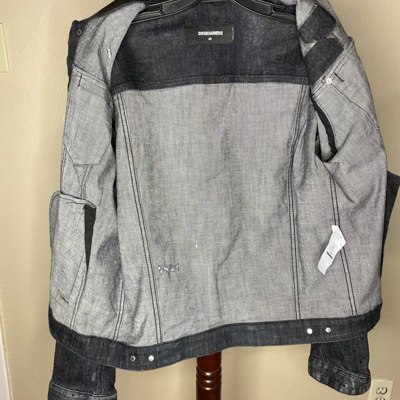 DSQUARED2 Jean Jacket Grey Size Medium - Picture 3 of 5